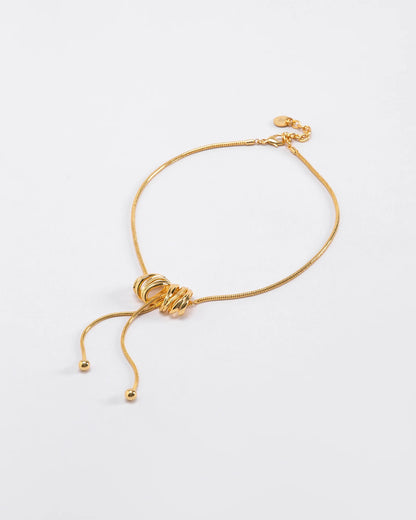 HALO NECKLACE GOLD PLATED
