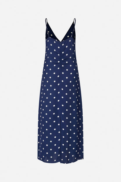 ATALIA DRESS SPAGETTI BLUE DOT