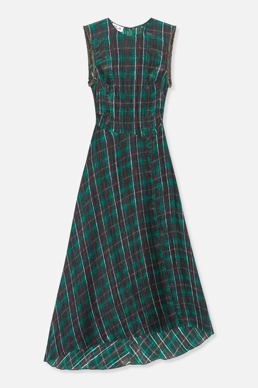 BAUM UND PFERDGARTEN - ATINA DRESS SM BROWN/GREEN