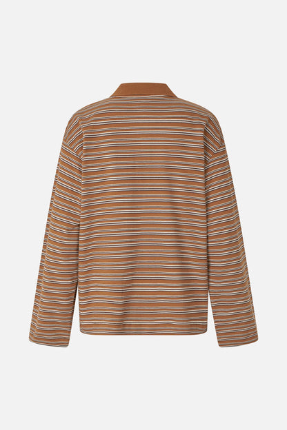 BAUM UND PFERDGARTEN - JEANNE POLO STRIPE ROEST