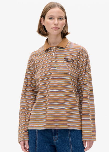 BAUM UND PFERDGARTEN - JEANNE POLO STRIPE ROEST