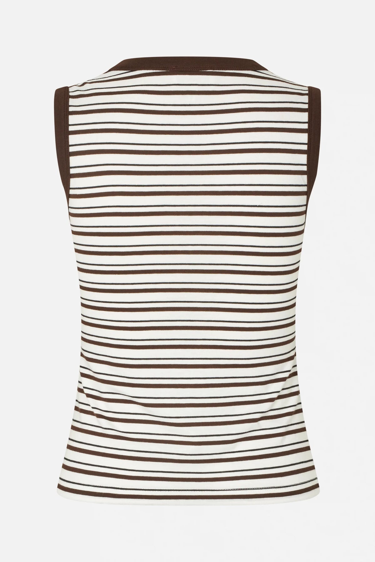 JOLEN TOP SM STRIPE BROWN