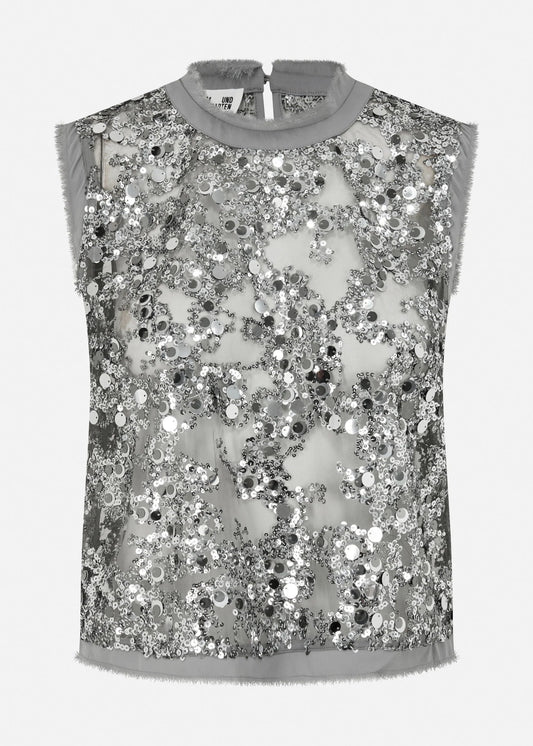 BAUM UND PFERDGARTEN - MANIRA TOP SM PAILLET GREY