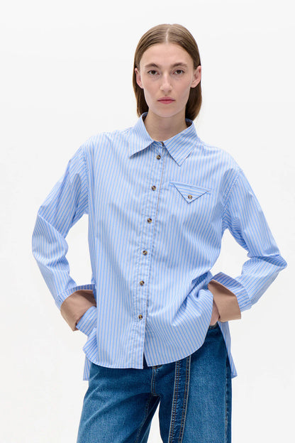 BAUM UND PFERDGARTEN - MELINDA SHIRT BLUE STRIPE