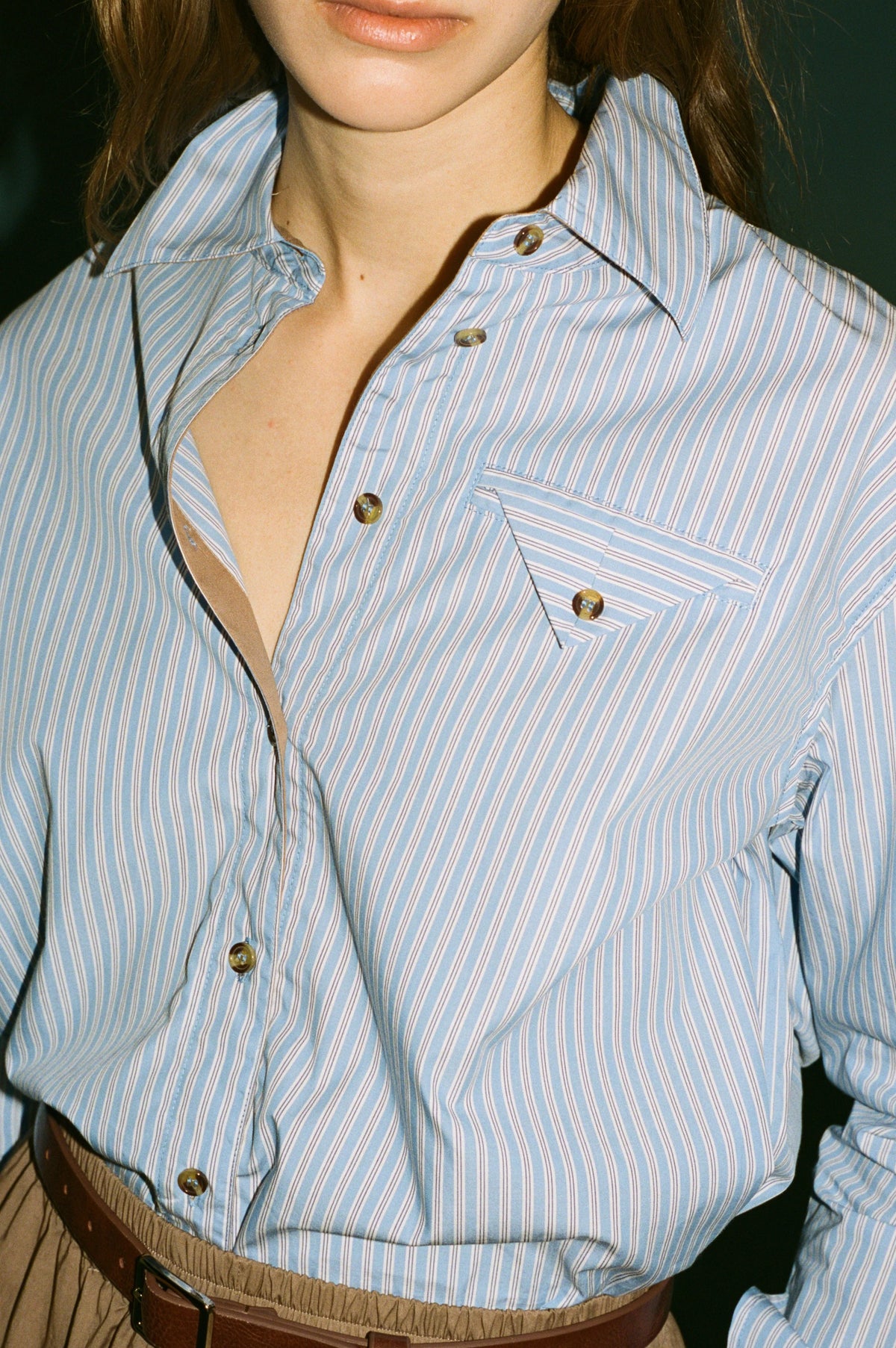BAUM UND PFERDGARTEN - MELINDA SHIRT BLUE STRIPE