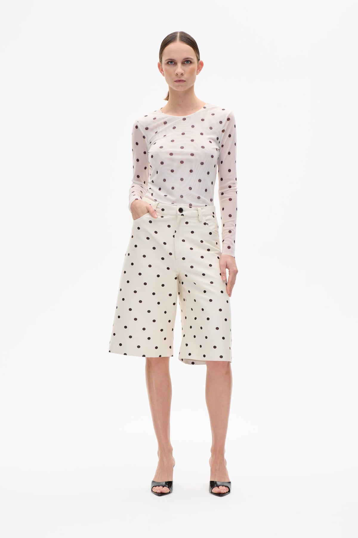 BAUM UND PFERDGARTEN - NIANNE BERMUDA CREME DOT