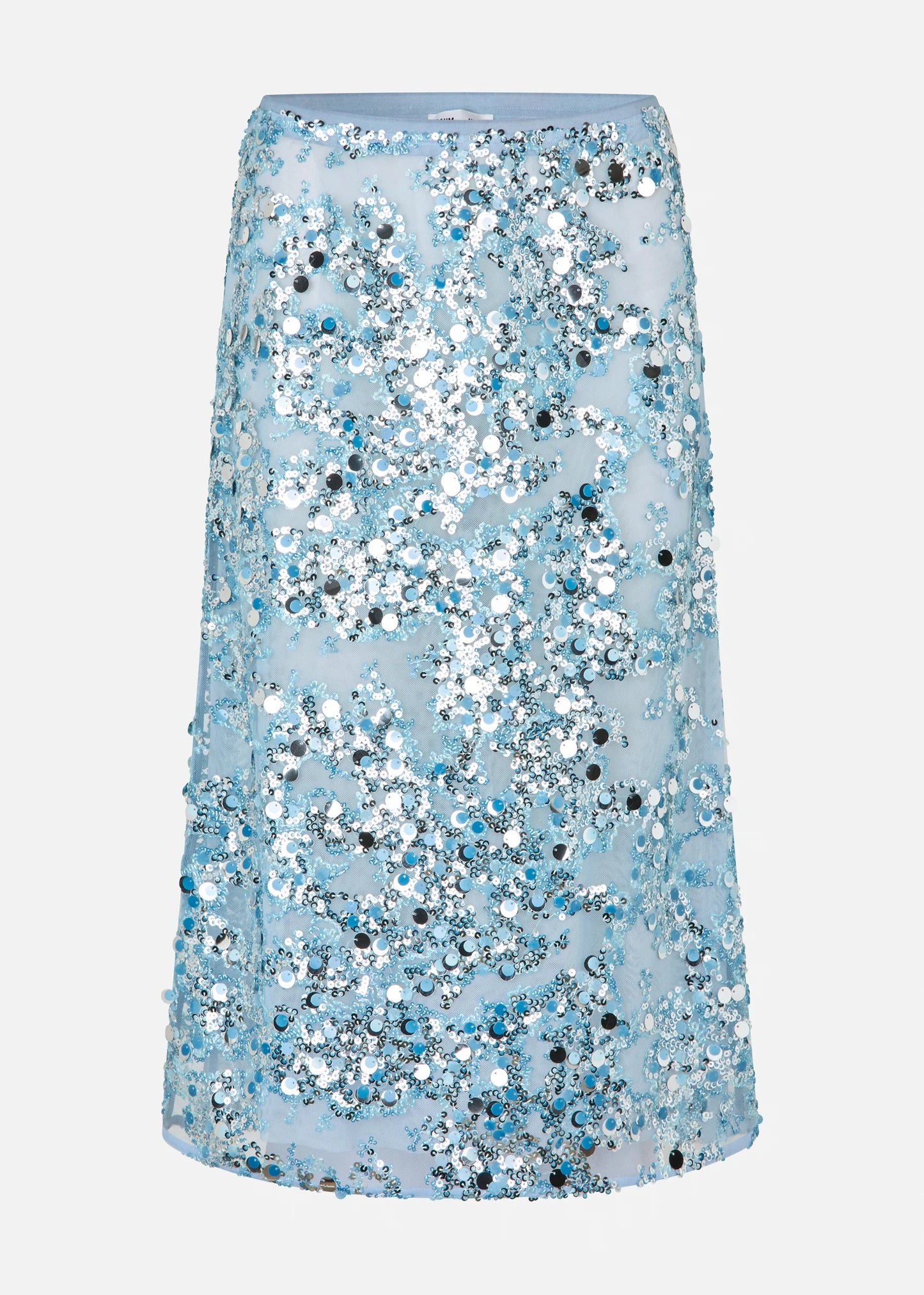SHANIA SKIRT PAILLET CIEL