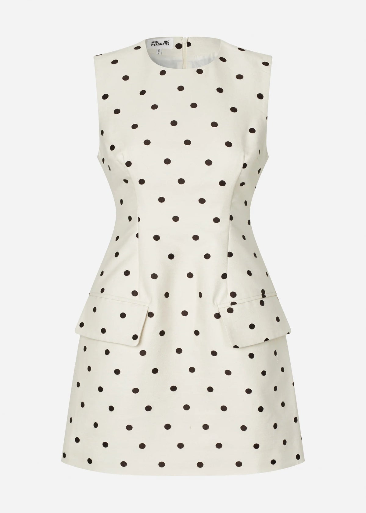 BAUM UND PFERGARTEN - AMAYAH DRESS SHORT CREME DOT