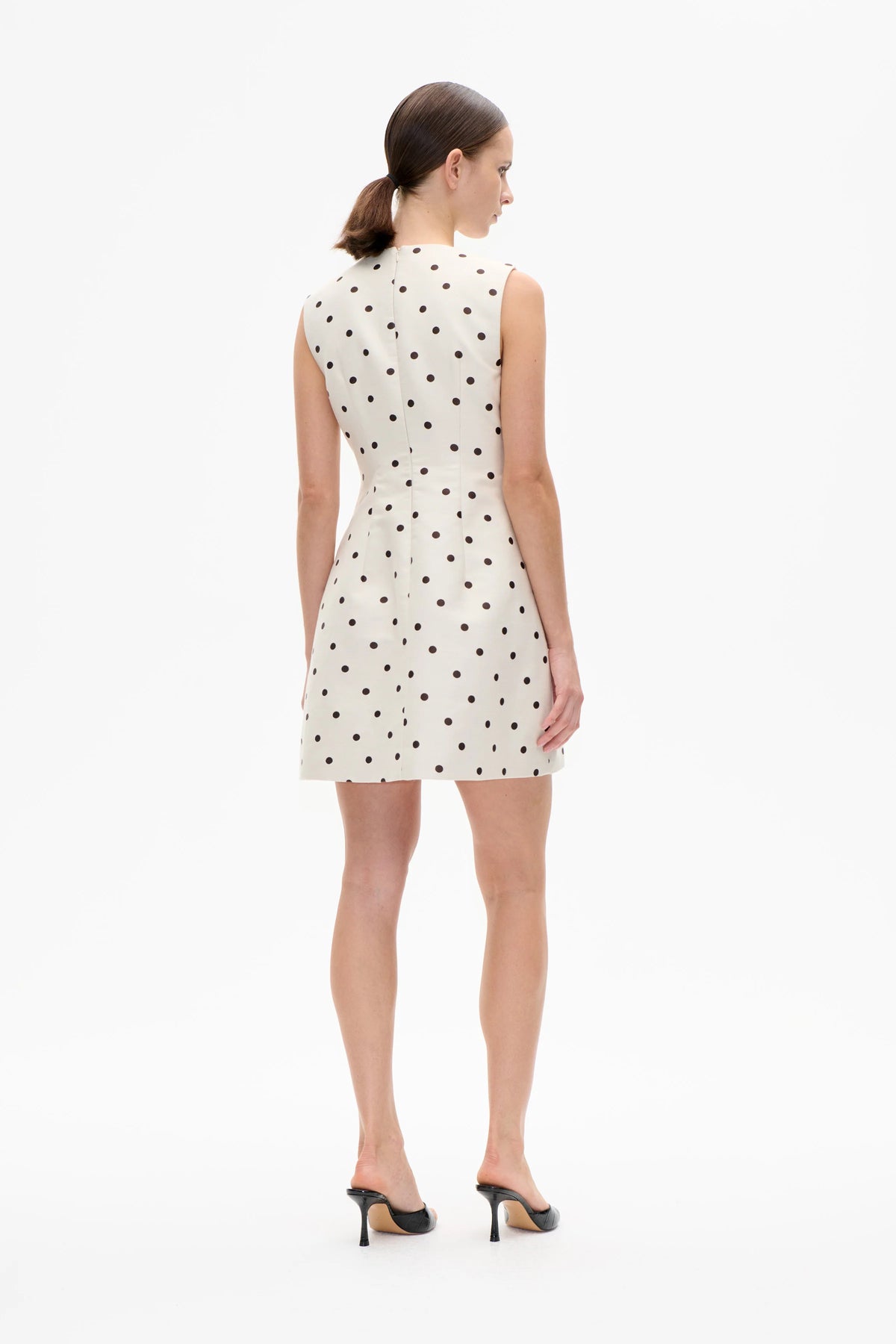BAUM UND PFERGARTEN - AMAYAH DRESS SHORT CREME DOT