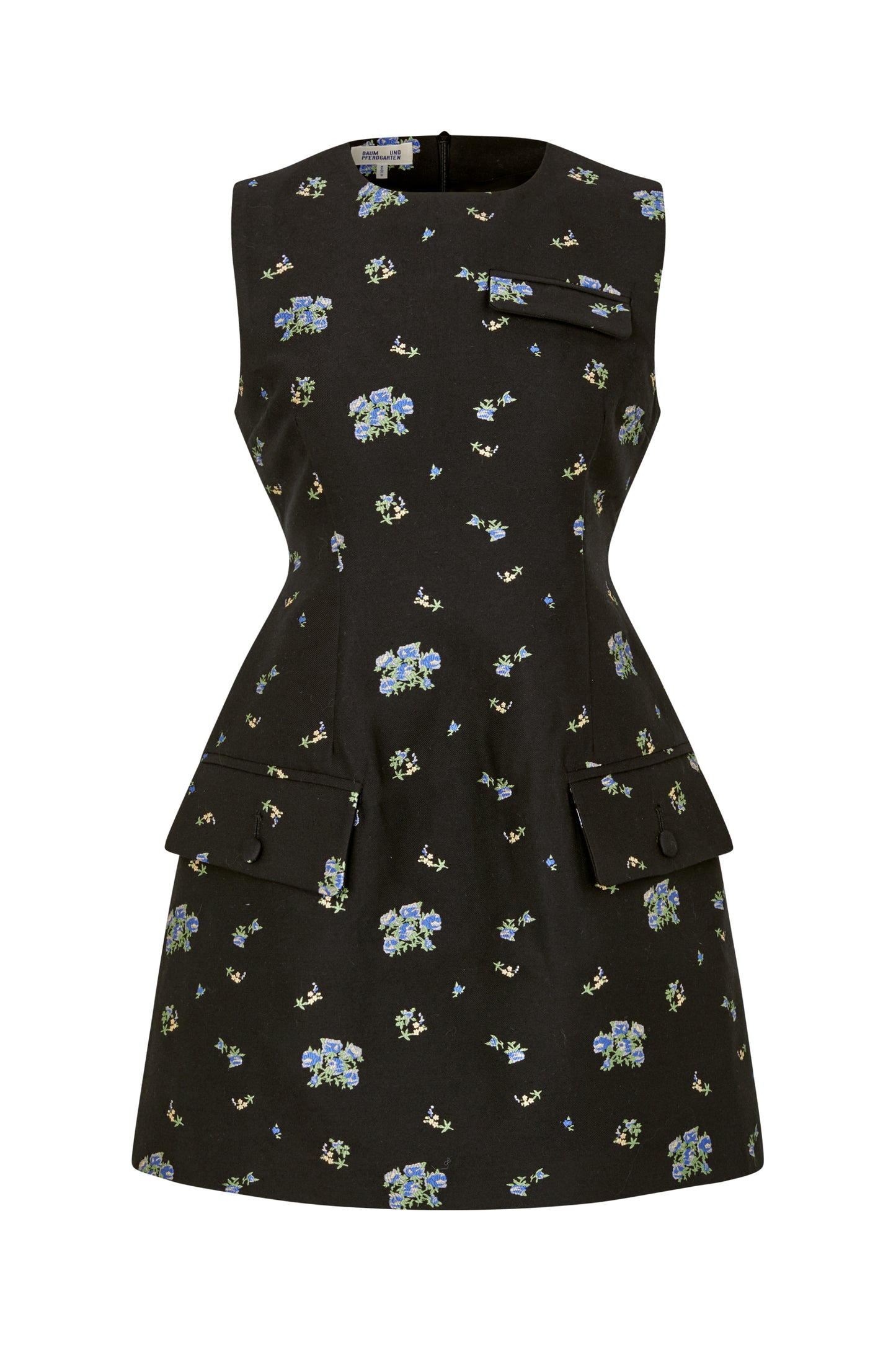 BAUM UND PFERDGARTEN - AMAYAH DRESS BLACK FLOWER