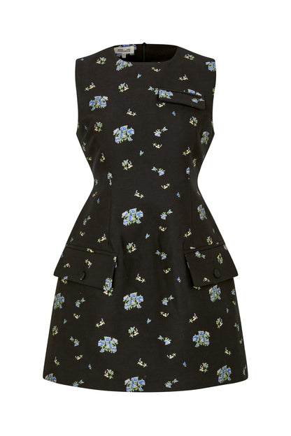 BAUM UND PFERDGARTEN - AMAYAH DRESS BLACK FLOWER