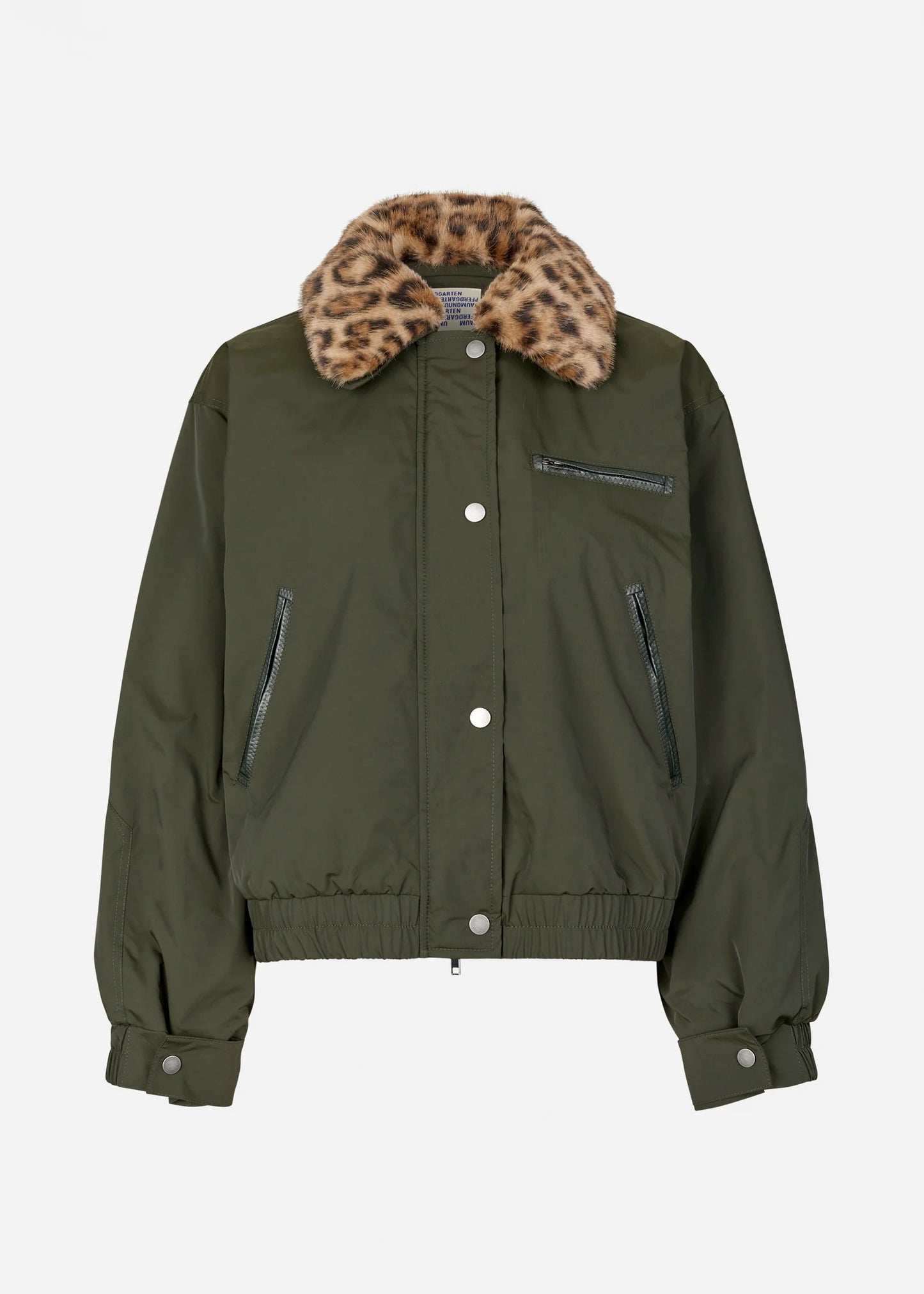 BAUM UND PFERDGARTEN - BRONTE JACKET GREEN LEOPARD