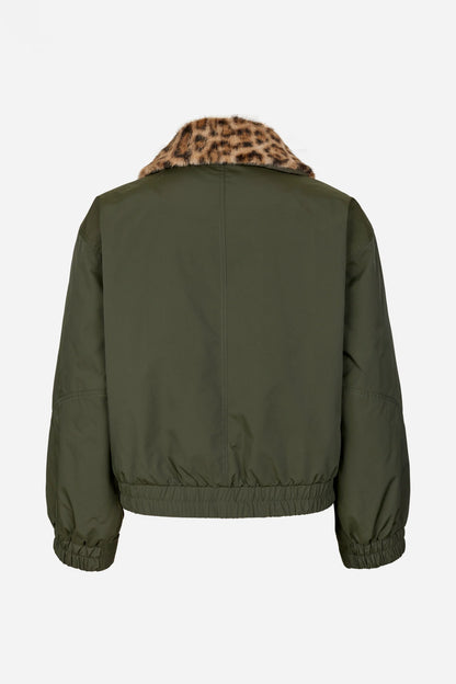BAUM UND PFERDGARTEN - BRONTE JACKET GREEN LEOPARD