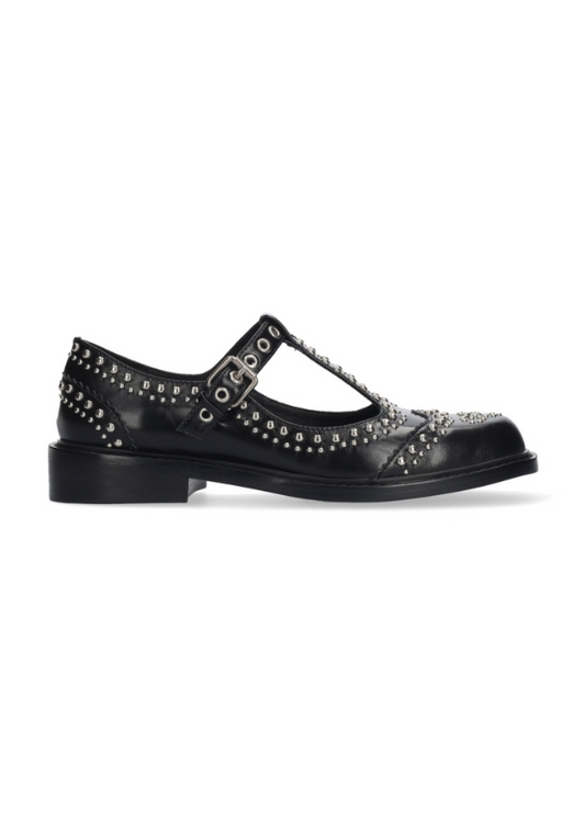 LOAFERS RIEM GESP BLACK