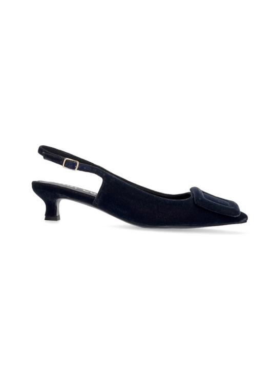 BIBI LOU - BONNIE SLINGBACK AZUL VELVET