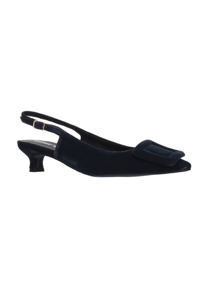 BIBI LOU - BONNIE SLINGBACK AZUL VELVET