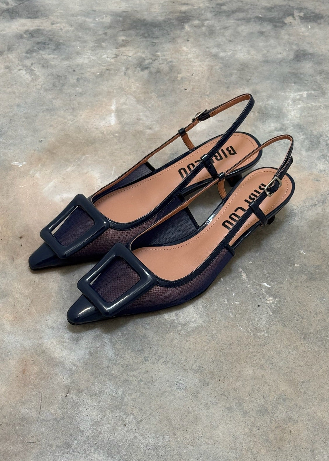 BIBI LOU - SLINGBACK BOUKLE MARINE