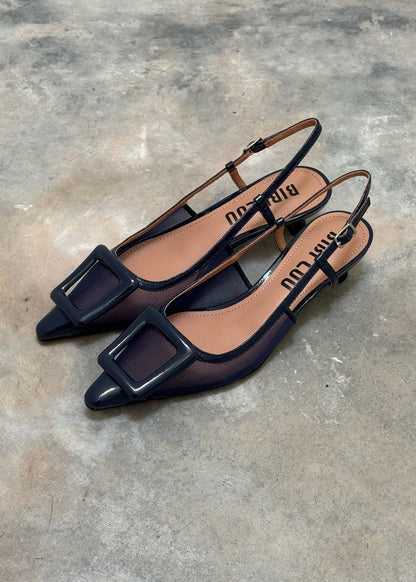 BIBI LOU - SLINGBACK BOUKLE MARINE