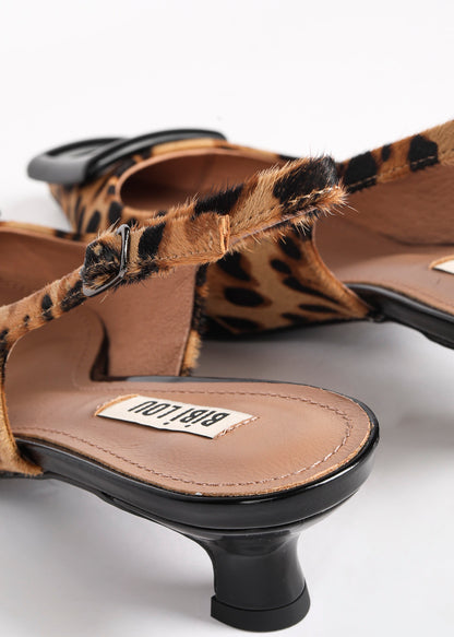 BIBI LOU - SLINGBACK LEOPARD