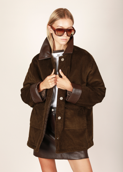 NOTED ANTWERP - BORIS COAT PATTED KHAKI