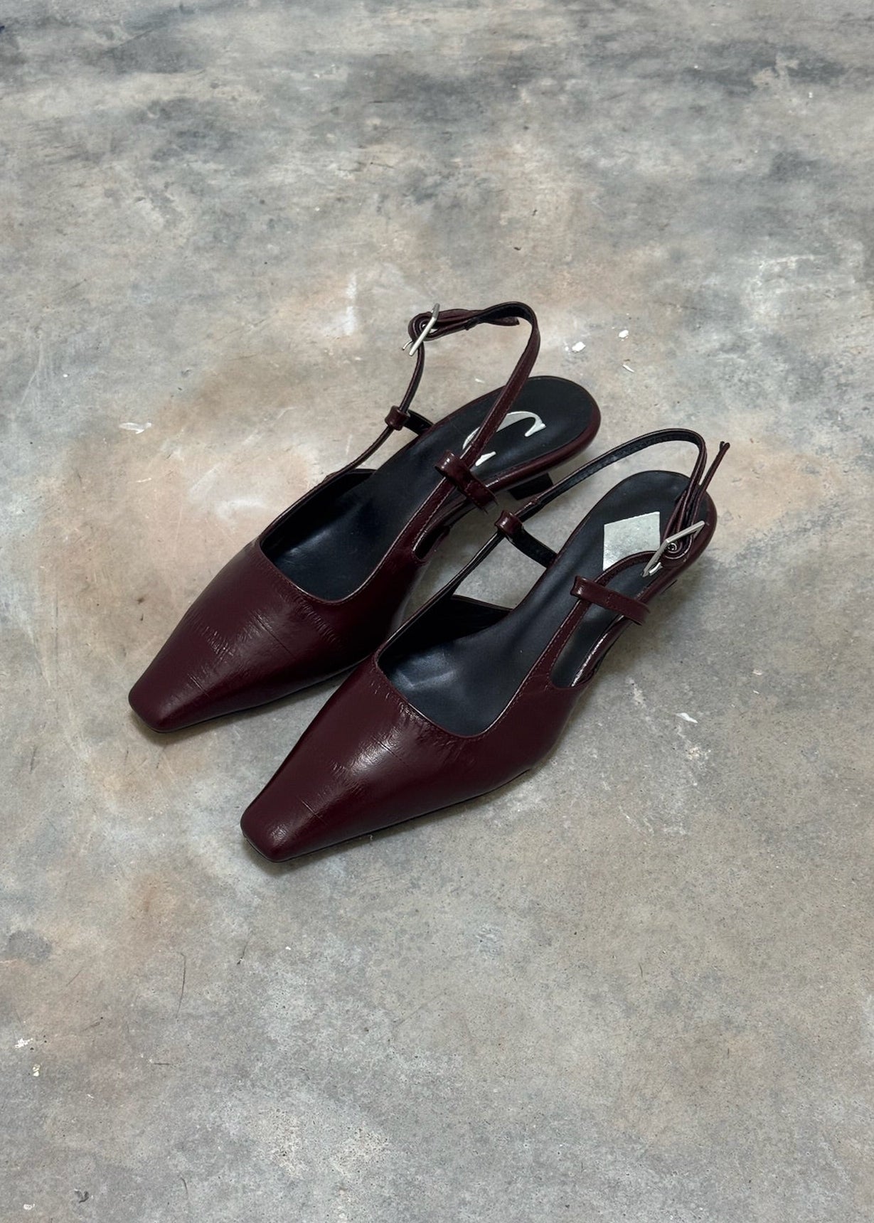 CARA ROSA - LAURA SLINGBACK BORDEAUX