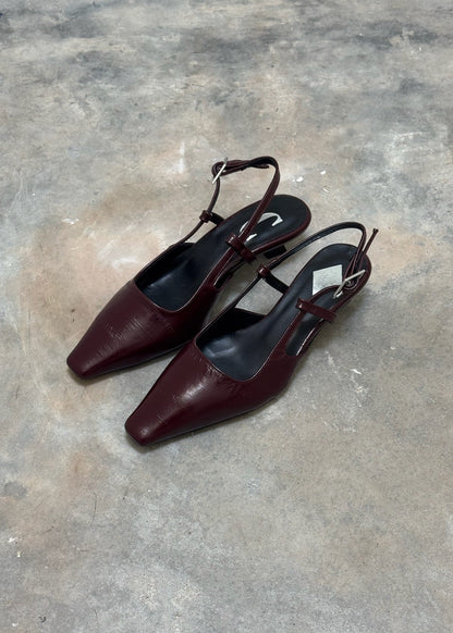 CARA ROSA - LAURA SLINGBACK BORDEAUX