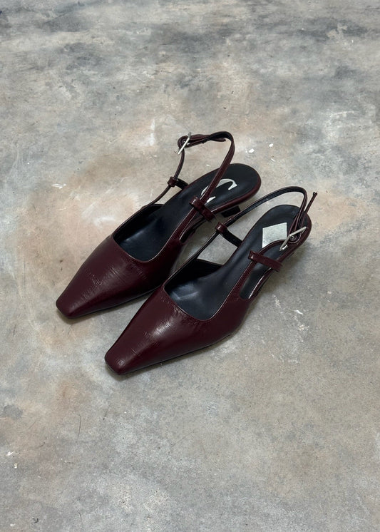 CARA ROSA - LAURA SLINGBACK BORDEAUX