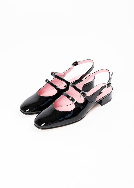 CAREL - Slingback black.

Materials:
Patent leather
Leather sole
Leather lining