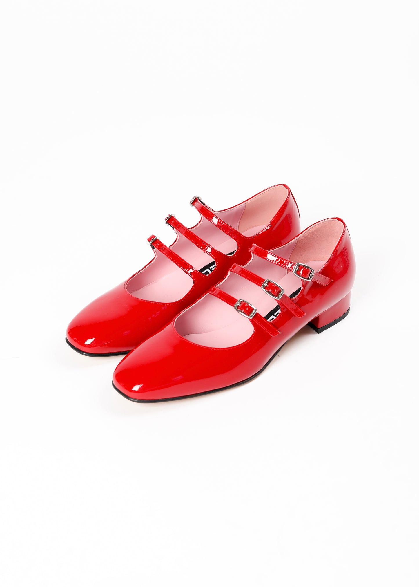 Carl - Ariana red Patent leather Leather sole & Leather lining