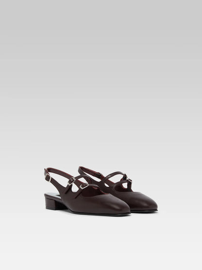 CAREL - PECHE 26 SLINGBACK BURGUNDY