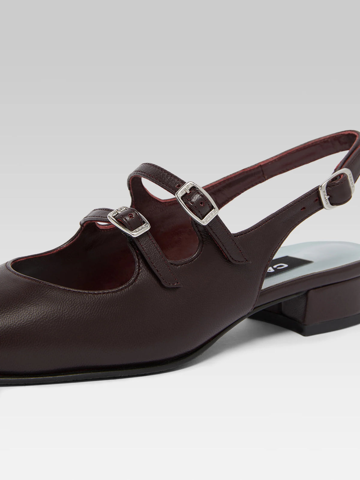 CAREL - PECHE 26 SLINGBACK BURGUNDY