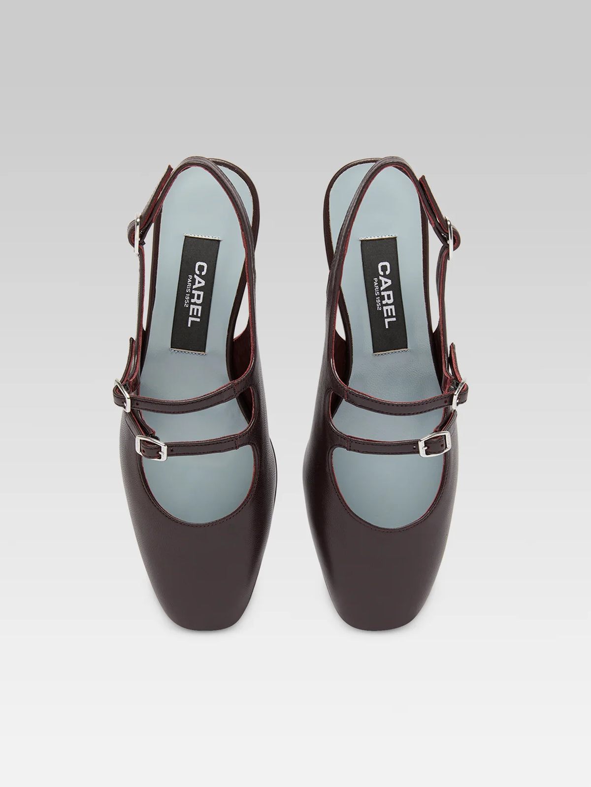 CAREL - PECHE 26 SLINGBACK BURGUNDY