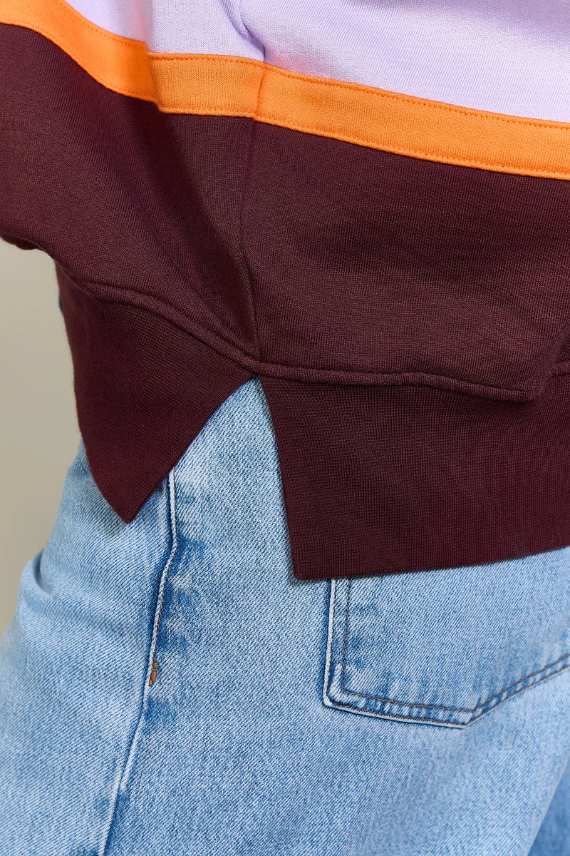 HUGO POLO BORD/LILA/ORANGE