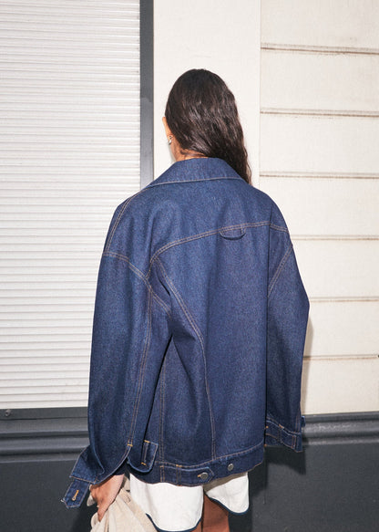 COLLECTORS CLUB - Jayla jacket indigo back 