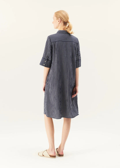 RUE DE TOKYO - Dale dress pinstripe back