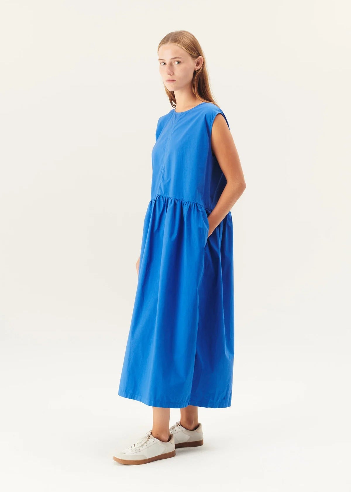 RUE DE TOKYO - Diane dress lapis blue side