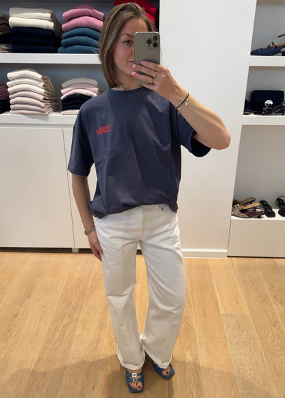 UNISEX TSHIRT PRINT ANTRACIET