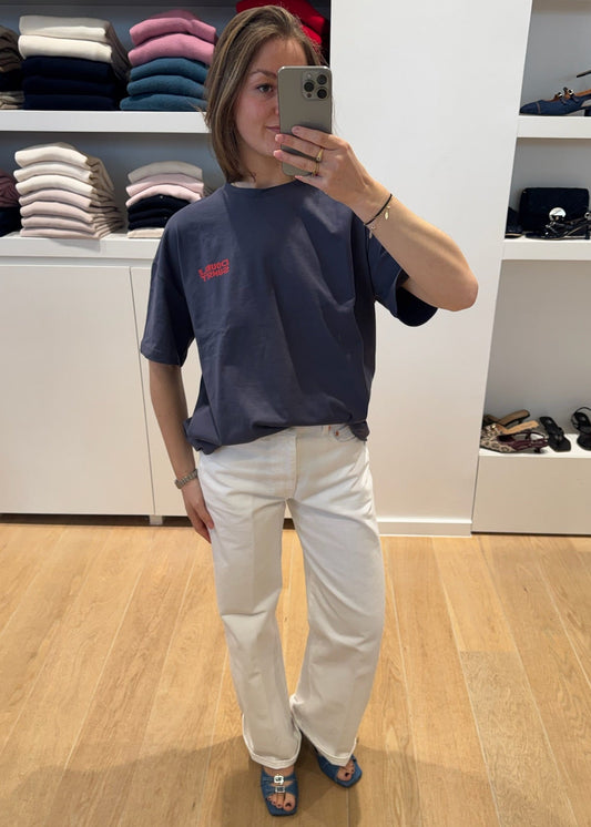 UNISEX TSHIRT PRINT ANTRACIET