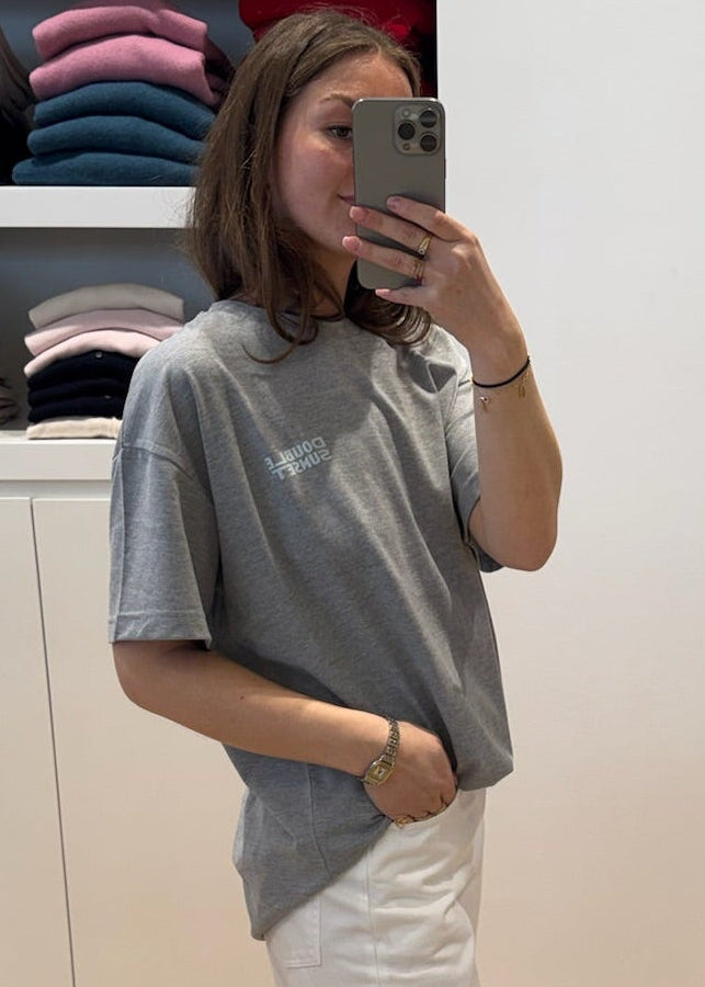 UNISEX TSHIRT PRINT GREY