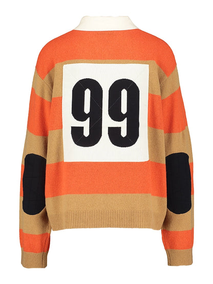 JARN POLO STRIPED NECTARINE