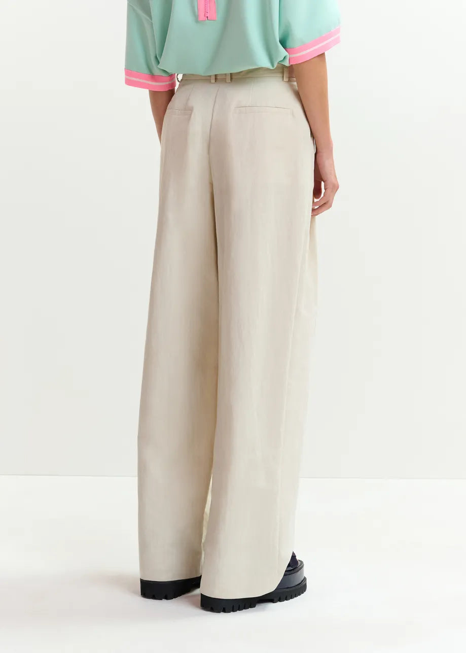 JAZMINE PANTS WIDE LEG OFFWHITE