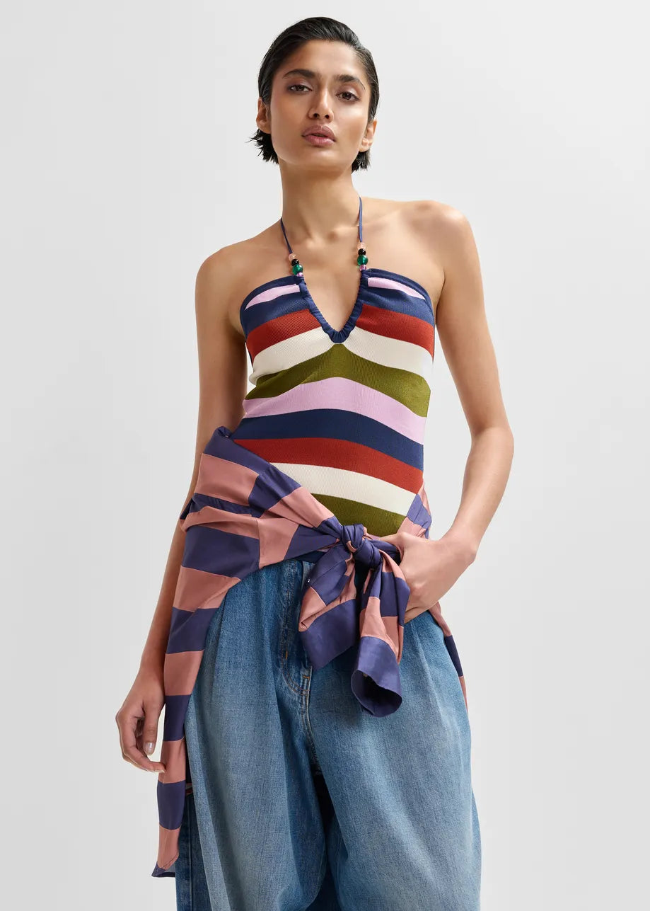 JELLIE TOP BUSTIER COMBO STRIPE