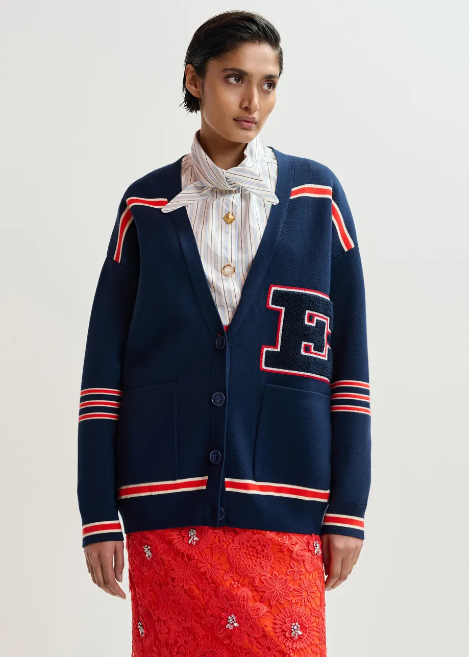 JIGAN CARDIGAN NAVY COMBO