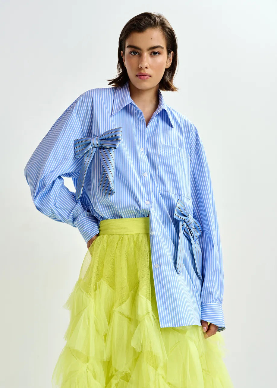 JIWI SHIRT BOWTIES BLEU