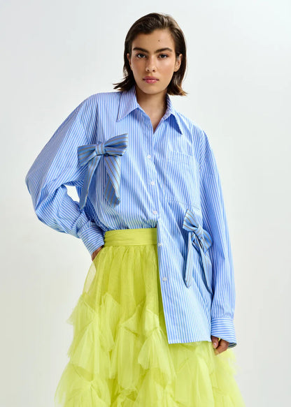 JIWI SHIRT BOWTIES BLEU
