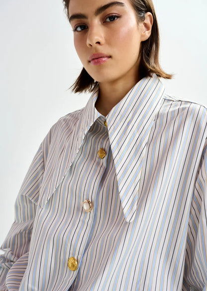 JOMATO POINTY SHIRT BLUE