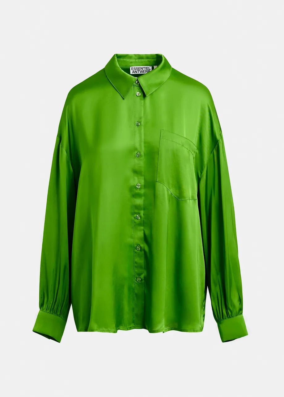 JUDITH OVERS. SHIRT GREEN