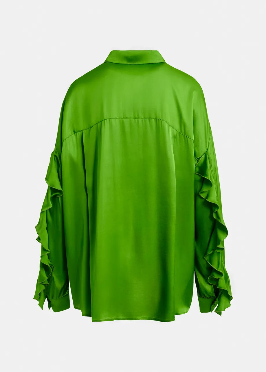 JUDITH OVERS. SHIRT GREEN