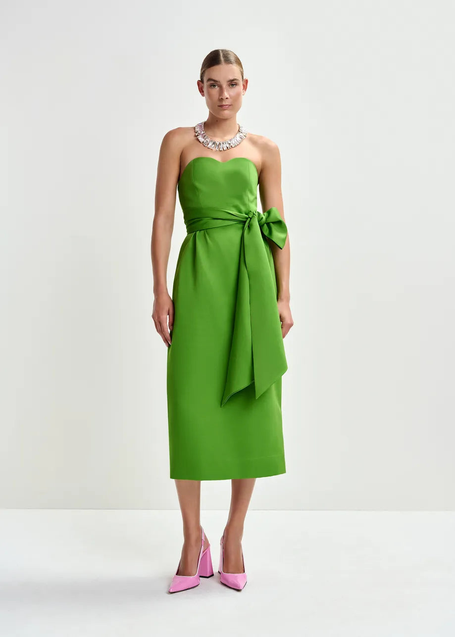JUROR DRESS BUSTIER GREEN