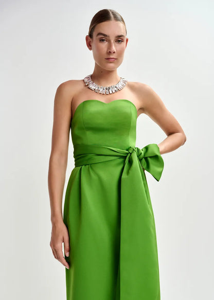 JUROR DRESS BUSTIER GREEN